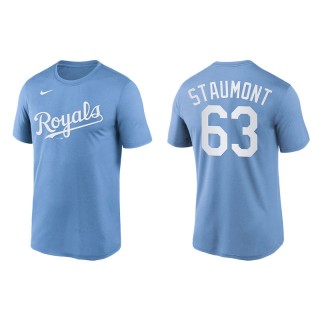 Josh Staumont Kansas City Royals Powder Blue Wordmark Legend T-Shirt