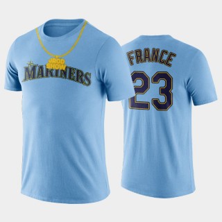 Seattle Mariners JROD Squad Limited Edition #23 Ty France Blue T-Shirt