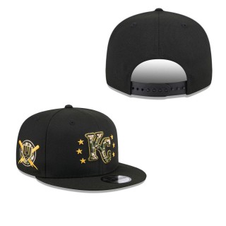 Kansas City Royals Black 2024 Armed Forces Day 9FIFTY Snapback Hat