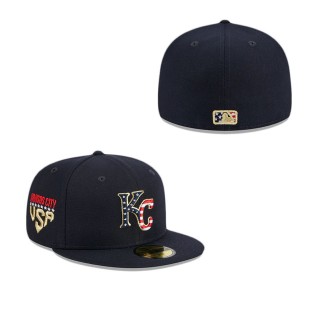 Kansas City Royals Independence Day Fitted Hat