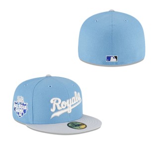 Kansas City Royals Just Caps Gray Visor 59FIFTY Fitted Hat