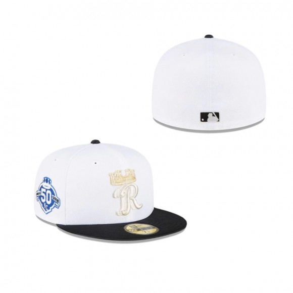 Kansas City Royals Just Caps Optic White Fitted Hat