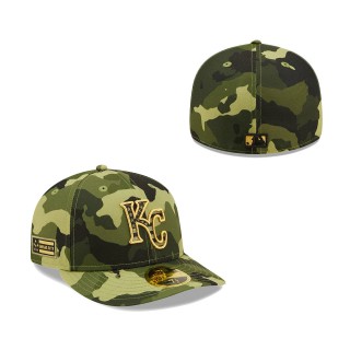 Kansas City Royals New Era Camo 2022 Armed Forces Day Low Profile 59FIFTY Hat
