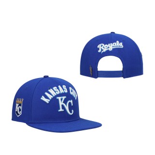 Kansas City Royals Pro Standard Royal Stacked Logo Snapback Hat