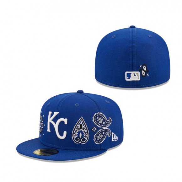 Men's Kansas City Royals Royal Paisley Elements 59FIFTY Fitted Hat