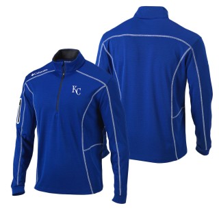 Kansas City Royals Royal Shotgun Omni-Wick Quarter-Zip Pullover Jacket
