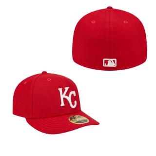 Kansas City Royals Scarlet Low Profile 59FIFTY Fitted Hat