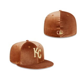 Kansas City Royals Vintage Velvet Fitted Hat