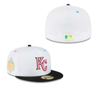 Men's Kansas City Royals White Neon Eye 59FIFTY Fitted Hat