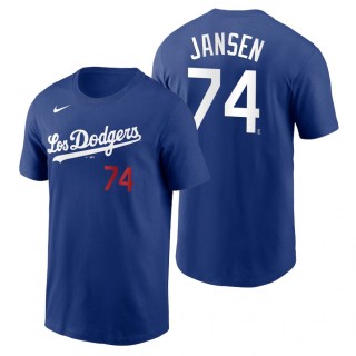 Los Angeles Dodgers Kenley Jansen Royal 2021 City Connect Name Number T-Shirt