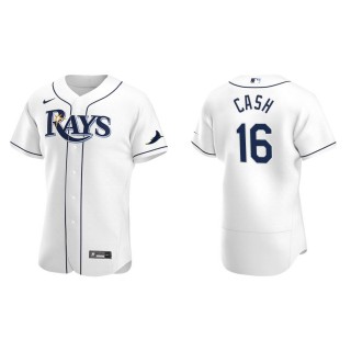 Kevin Cash Men's Tampa Bay Rays White Home Authentic Custom Jersey