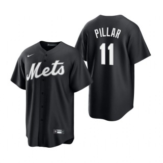 Kevin Pillar Mets Nike Black White Replica Jersey