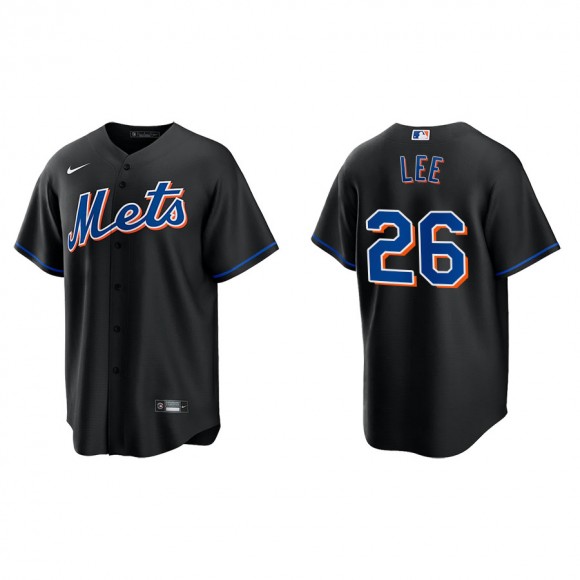 Khalil Lee New York Mets Black Alternate Replica Jersey