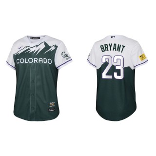 Kris Bryant Youth Colorado Rockies Green 2022 City Connect Replica Jersey