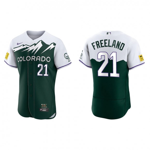 Kyle Freeland Colorado Rockies Green 2022 City Connect Authentic Jersey