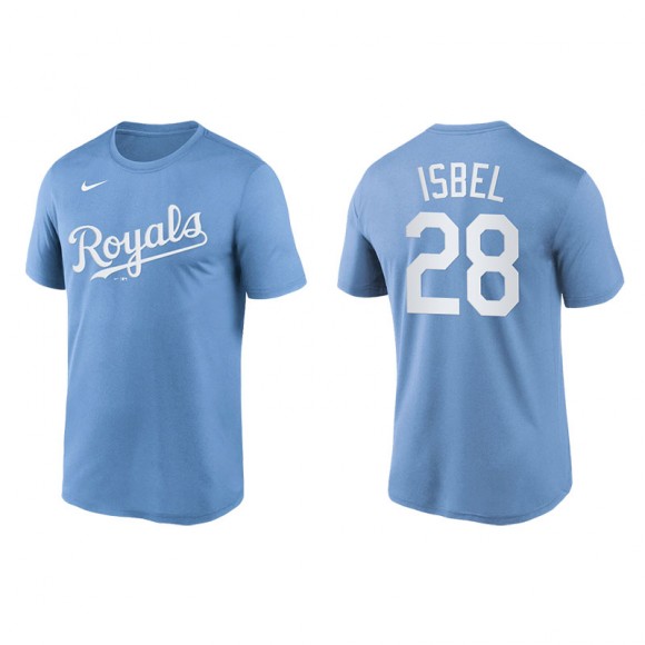 Kyle Isbel Kansas City Royals Powder Blue Wordmark Legend T-Shirt