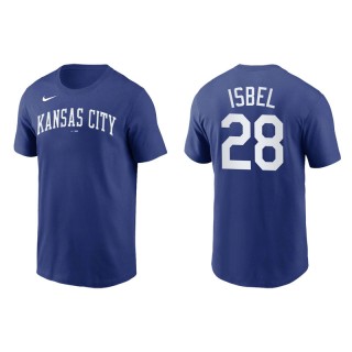 Kyle Isbel Kansas City Royals Royal Team Wordmark T-Shirt
