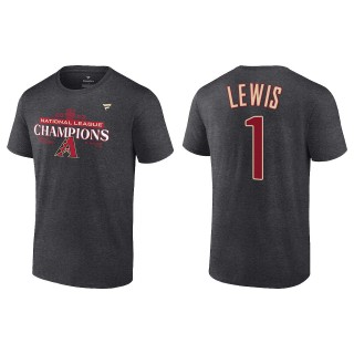 Kyle Lewis Arizona Diamondbacks Charcoal 2023 National League Champions T-Shirt