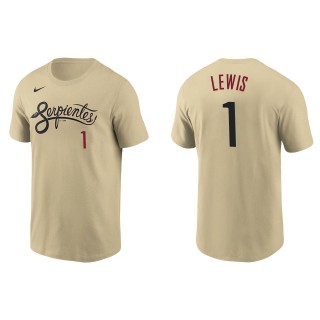 Kyle Lewis Arizona Diamondbacks Nike Gold City Connect Name & Number T-Shirt