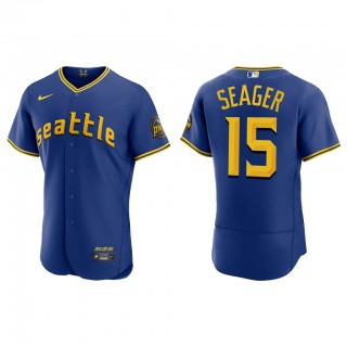 Kyle Seager Seattle Mariners Royal 2023 City Connect Authentic Jersey