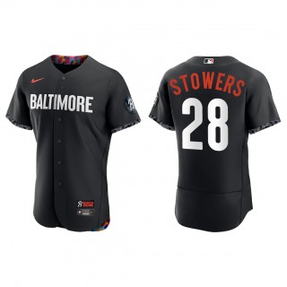 Kyle Stowers Baltimore Orioles Black 2023 City Connect Authentic Jersey