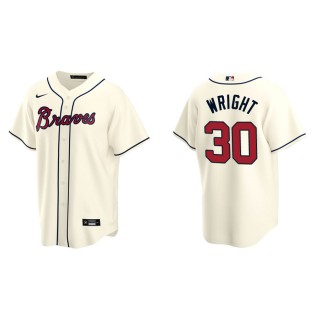 Kyle Wright Men's Braves Cream Alternate Replica Jersey