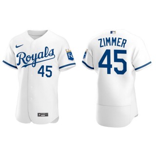 Kyle Zimmer Kansas City Royals White Home 2022 Authentic Jersey
