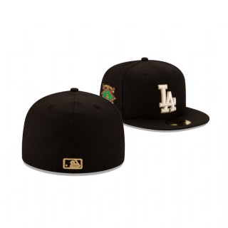 LA Dodgers Black AKA Patch 59FIFTY Fitted Hat