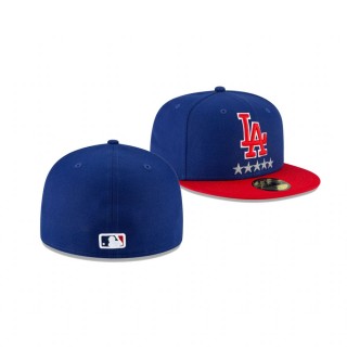 LA Dodgers Royal Team Red White Blue 59FIFTY Fitted Hat