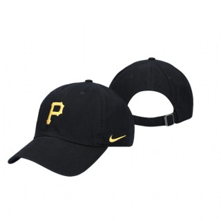 Pittsburgh Pirates Logo Black Heritage 86 Adjustable Hat
