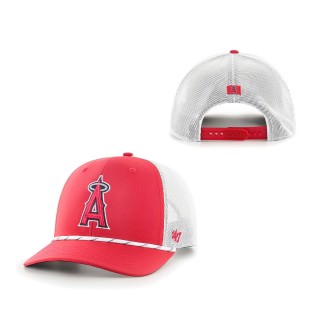 Los Angeles Angels Burden Trucker Snapback Hat Red