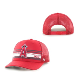 Los Angeles Angels Cumberland Trucker Snapback Hat Red
