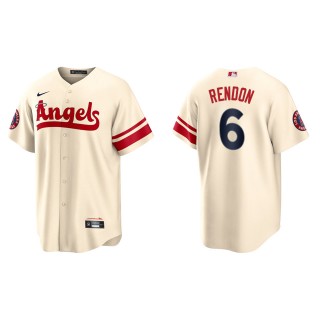 Anthony Rendon Men's Los Angeles Angels Nike Cream 2022 City Connect Replica Player Jersey