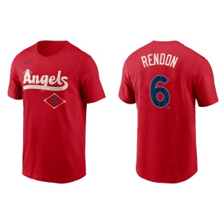 Anthony Rendon Men's Los Angeles Angels Nike Red 2022 City Connect Name & Number T-Shirt