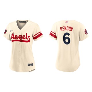 Anthony Rendon Women's Los Angeles Angels Nike Cream 2022 City Connect Replica Team Jersey