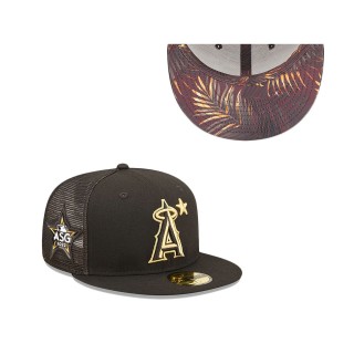Men's Los Angeles Angels Black 2022 MLB All-Star Game On-Field 59FIFTY Fitted Hat