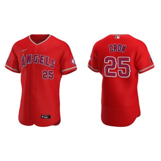 Los Angeles Angels C.J. Cron Red Authentic Jersey