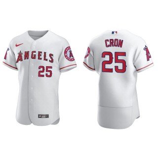 Los Angeles Angels C.J. Cron White Authentic Home Jersey