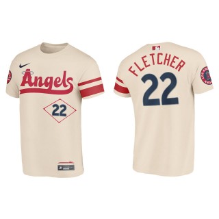David Fletcher Los Angeles Angels Cream 2022 City Connect T-Shirt