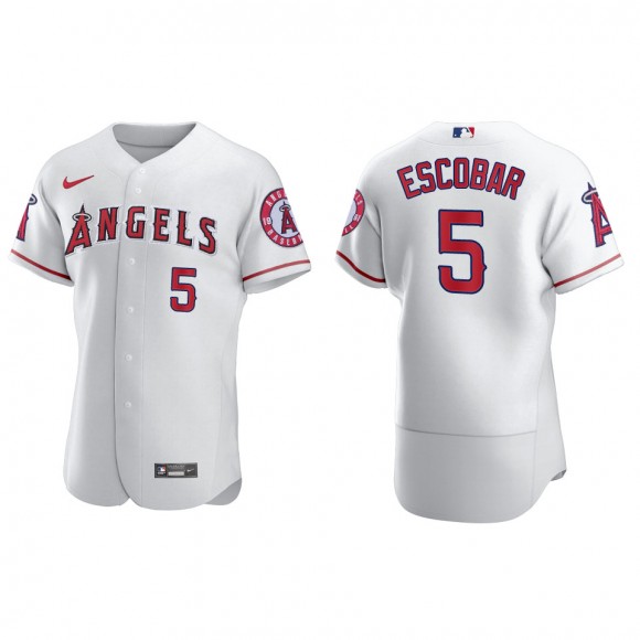 Los Angeles Angels Eduardo Escobar White Authentic Home Jersey