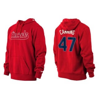 Griffin Canning Los Angeles Angels Red 2022 City Connect Pullover Hoodie