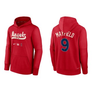 Jack Mayfield Men's Los Angeles Angels Nike Red 2022 City Connect Authentic Collection Therma Performance Pullover Hoodie