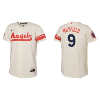 Jack Mayfield Youth Los Angeles Angels Nike Cream 2022 City Connect Replica Team Jersey