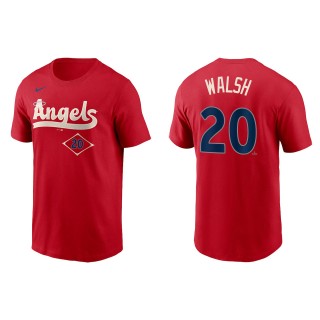 Jared Walsh Men's Los Angeles Angels Nike Red 2022 City Connect Name & Number T-Shirt
