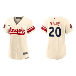 Jared Walsh Women's Los Angeles Angels Nike Cream 2022 City Connect Replica Team Jersey