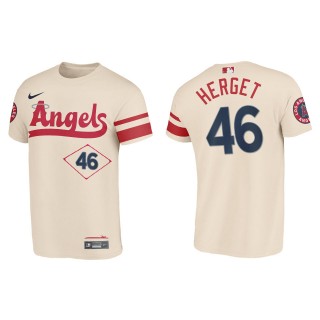 Jimmy Herget Los Angeles Angels Cream 2022 City Connect T-Shirt