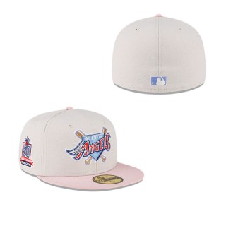 Los Angeles Angels Just Caps Stone Pink 59FIFTY Fitted Cap
