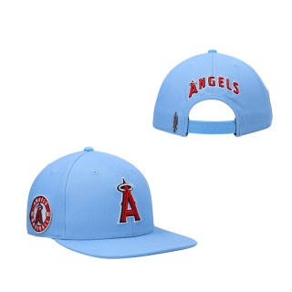 Men's Los Angeles Angels Light Blue Classic Wool Snapback Hat