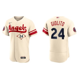 Los Angeles Angels Lucas Giolito Cream City Connect Authentic Jersey