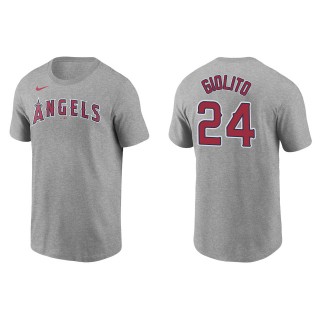 Los Angeles Angels Lucas Giolito Gray Name Number T-Shirt